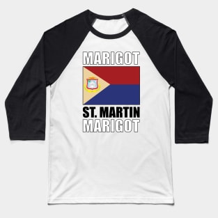 Flag of St Martin Baseball T-Shirt